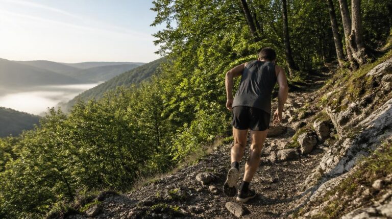 Ardennes Mega Trail 2026 sur sentier forestier vallonné