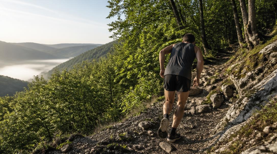 Ardennes Mega Trail 2026 sur sentier forestier vallonné
