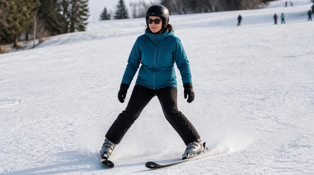 Chasse-neige pour contrôler sa vitesse à ski