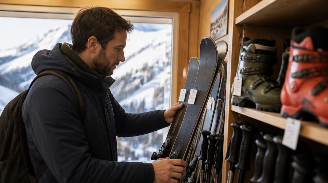 Combien coûte la location de ski en magasin
