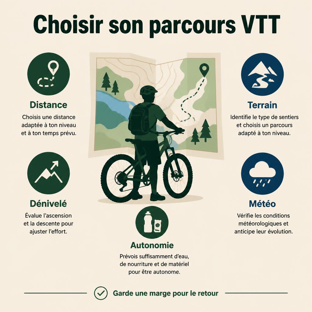 Critères de difficulté pour un parcours VTT Jura