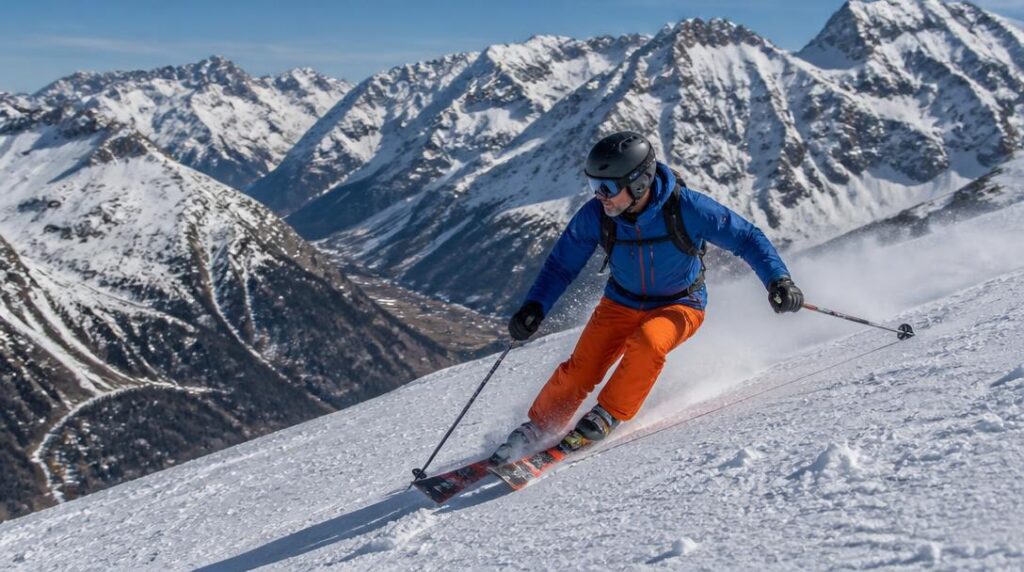 Terrain varié d’un domaine skiable suisse
