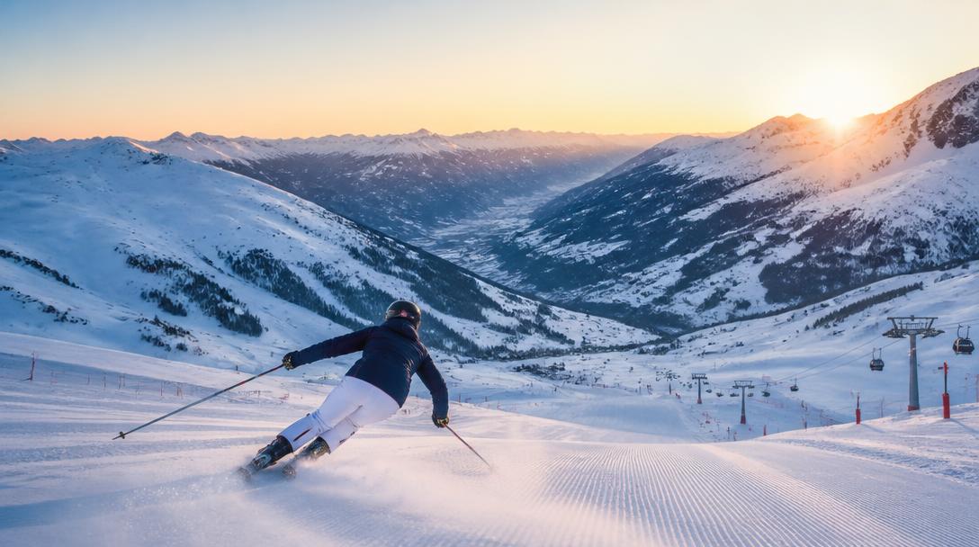 Jeux olympiques d'hiver 2030 dans les Alpes enneigées