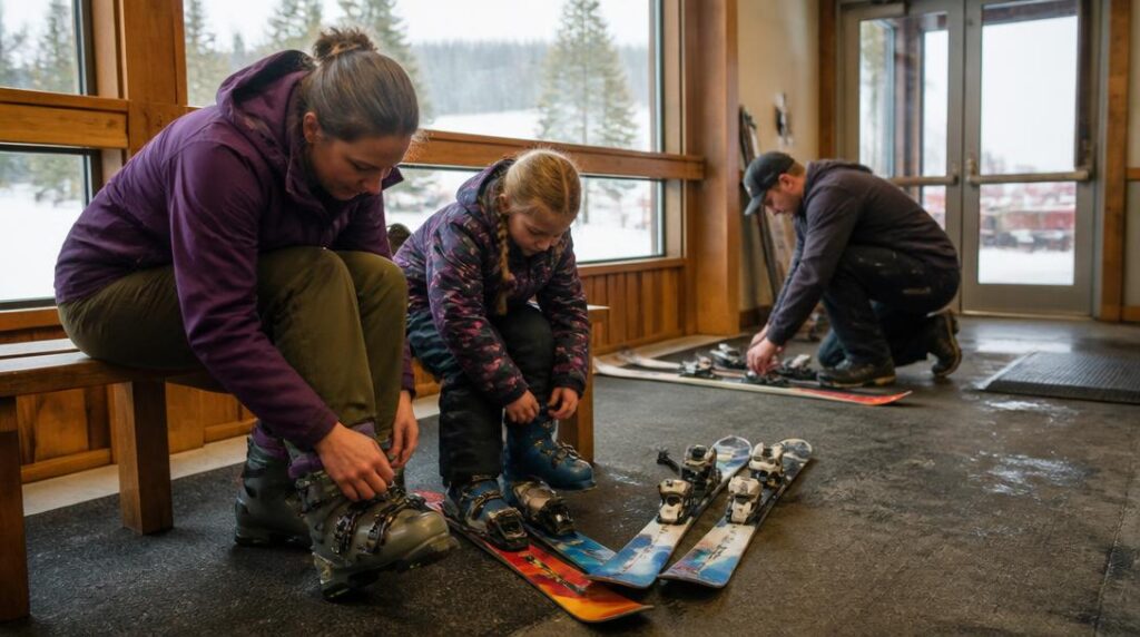 Location ski enfant et pack adulte en magasin