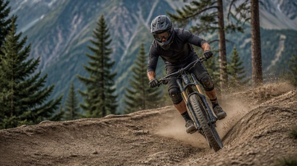 Location VTT descente DH sur piste de bike park
