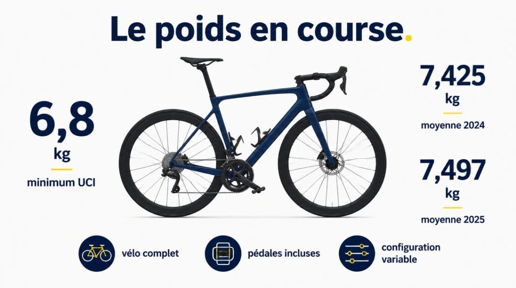 Poids minimum UCI des vélos de compétition