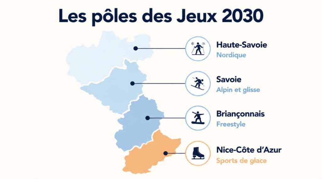 Pôles des Alpes françaises 2030 par discipline