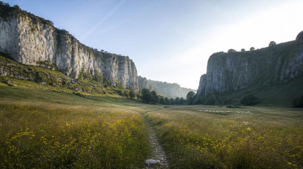 Vallon pastoral et sentier des Hauts-Plateaux