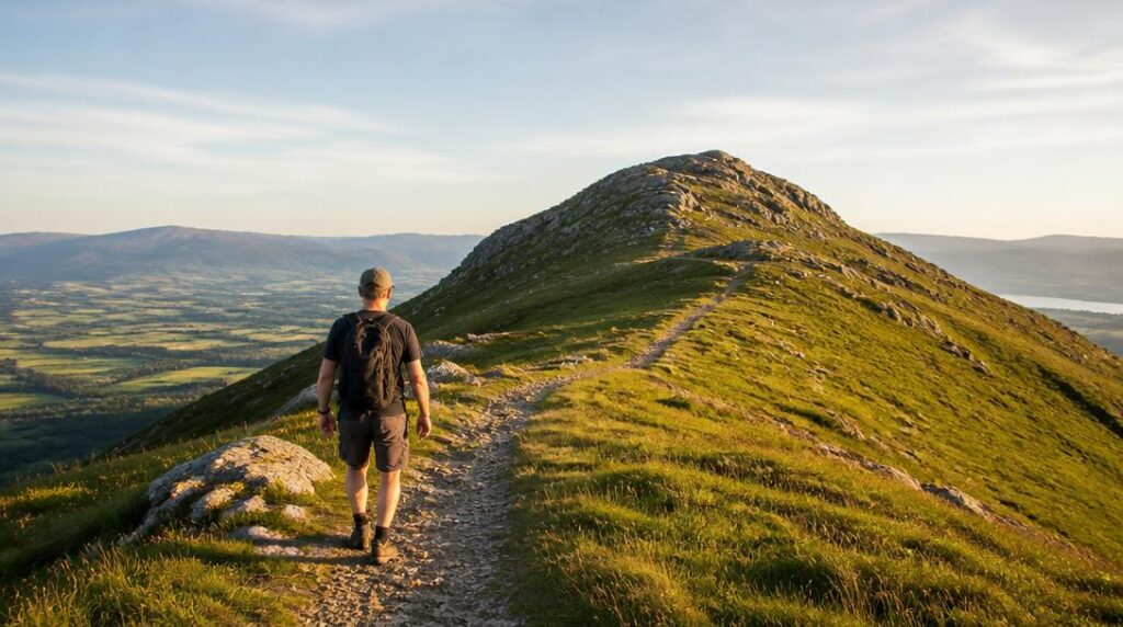 Sentier de montagne dans les collines basques