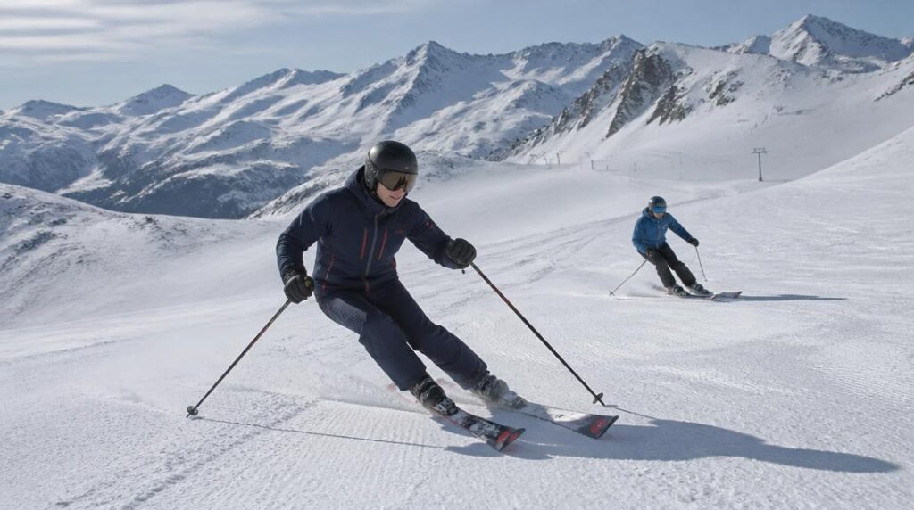 Ski d’altitude sur grand domaine français