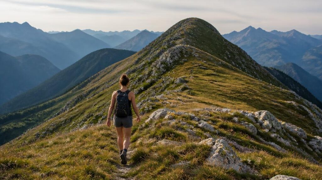 Sommet sauvage dans le massif des Aravis
