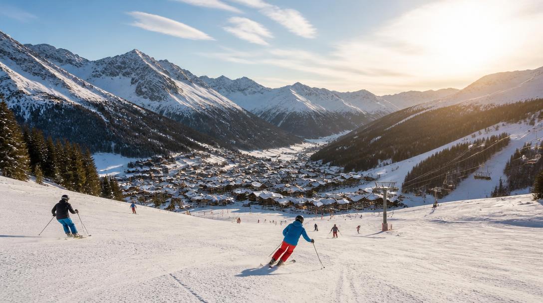 Panorama des stations de ski des Pyrénées enneigées