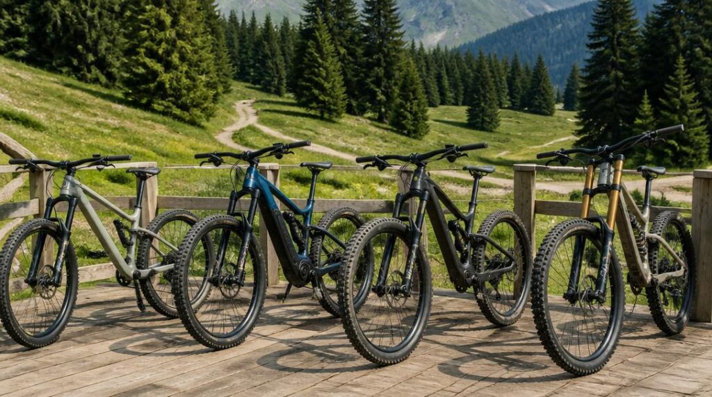 VTT classique électrique enduro et DH à louer