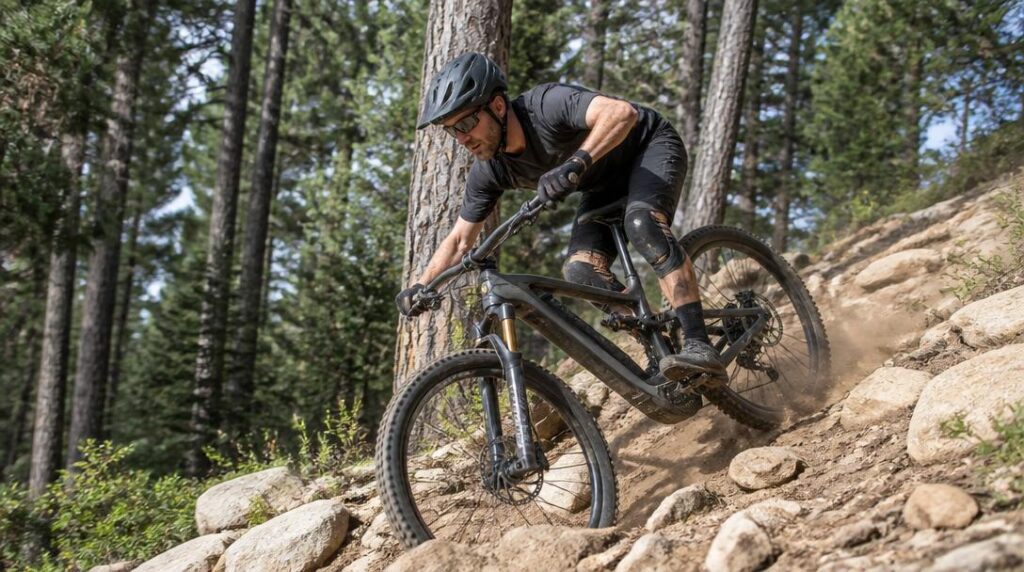 Trek Rail 9.9 en descente technique