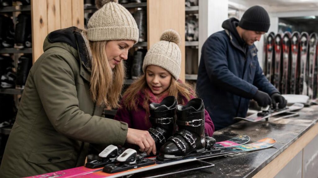 Location de skis junior adaptés à la croissance