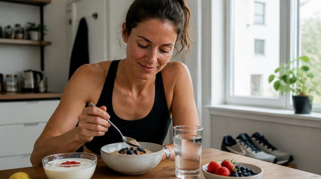 Petit-déjeuner équilibré après une course à jeun